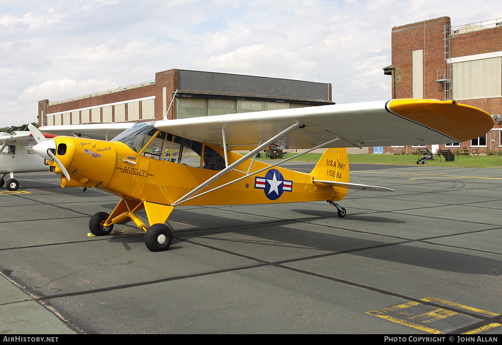 Aircraft Photo of G-BKVM / 115684 | Piper L-21A Super Cub | USA - Army | AirHistory.net #137479