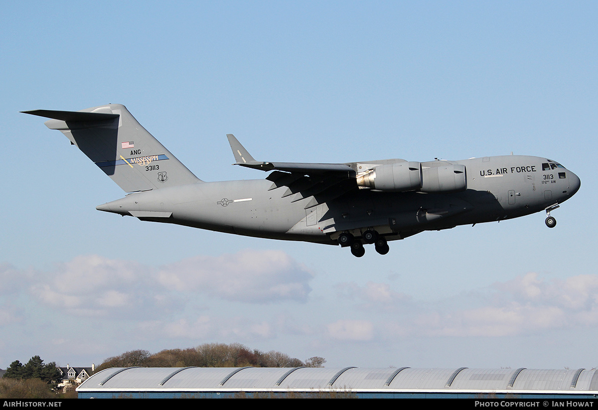 Aircraft Photo of 03-3113 / 33113 | Boeing C-17A Globemaster III | USA - Air Force | AirHistory.net #137551
