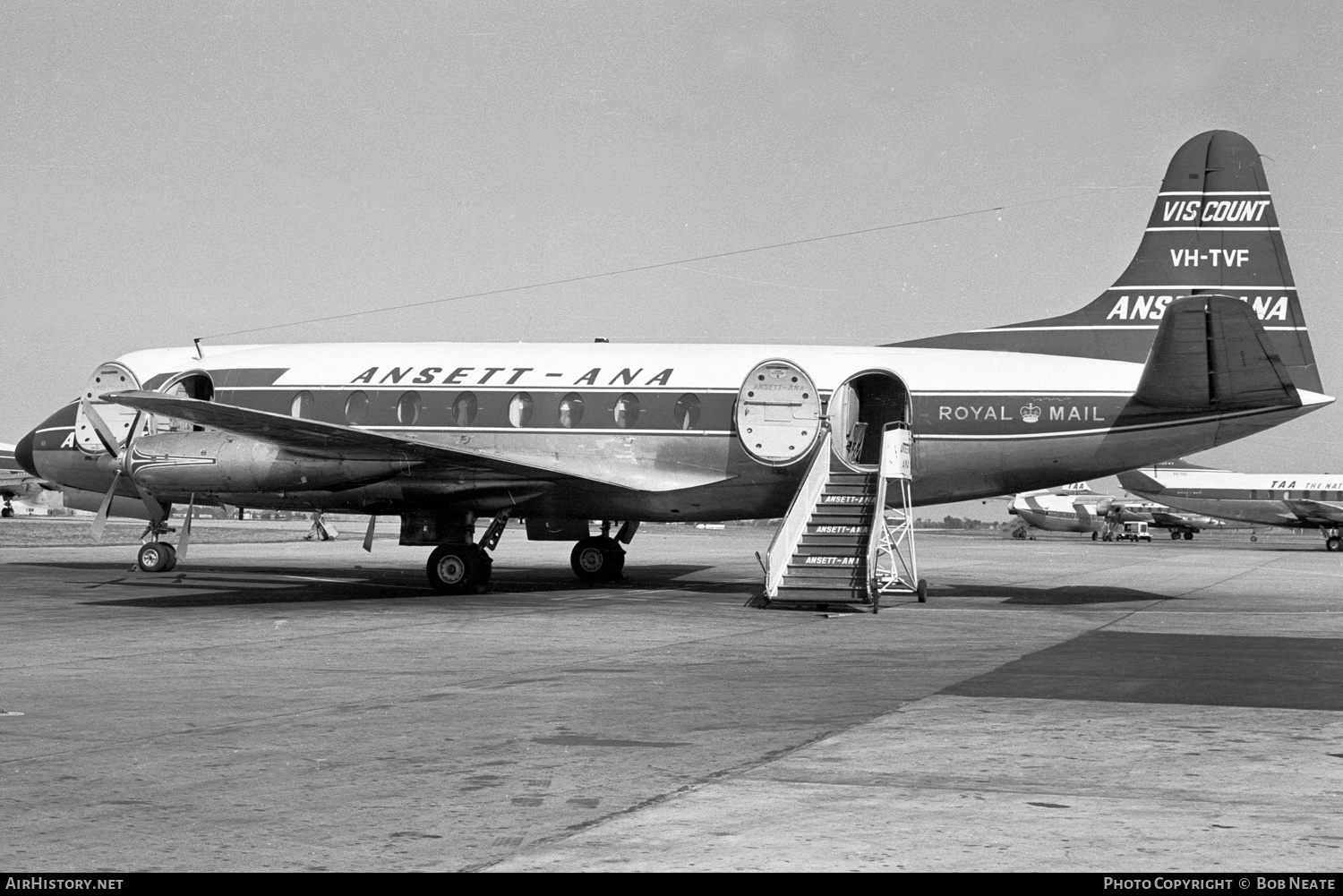 Aircraft Photo of VH-TVF | Vickers 720 Viscount | Ansett - ANA | AirHistory.net #137596