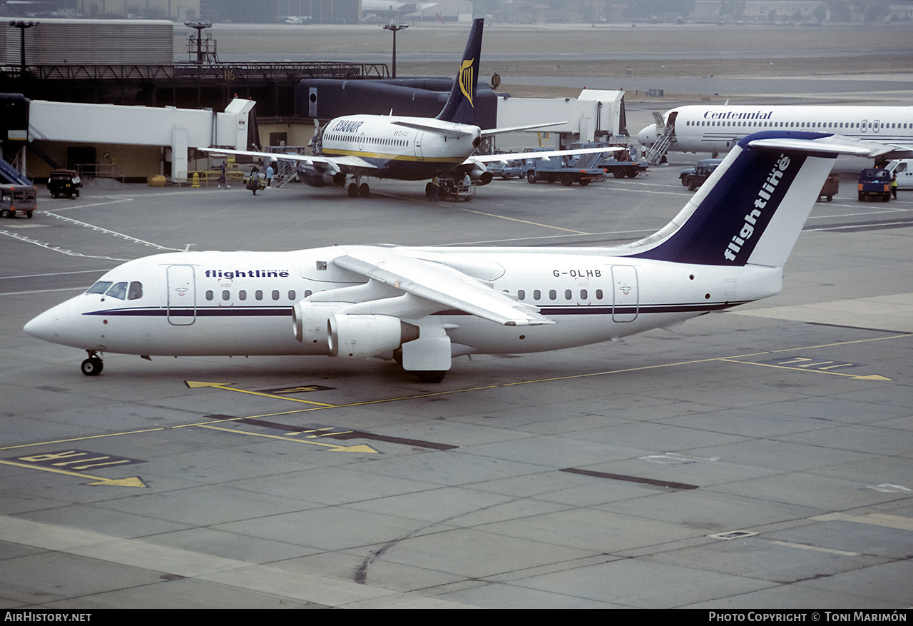 Aircraft Photo of G-OLHB | British Aerospace BAe-146-200 | Flightline | AirHistory.net #137614