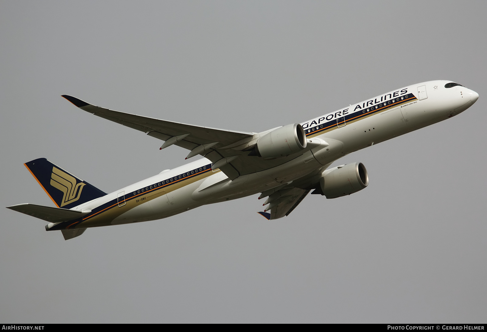 Aircraft Photo of 9V-SMU | Airbus A350-941 | Singapore Airlines | AirHistory.net #137652