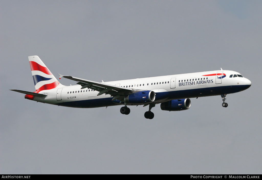 Aircraft Photo of G-EUXM | Airbus A321-231 | British Airways | AirHistory.net #137679
