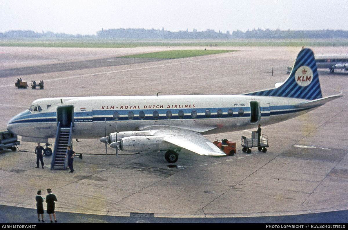 Aircraft Photo of PH-VIC | Vickers 803 Viscount | KLM - Royal Dutch Airlines | AirHistory.net #137687