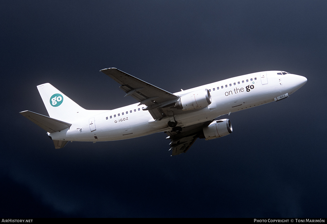 Aircraft Photo of G-IGOZ | Boeing 737-3Q8 | Go Fly | AirHistory.net #137696