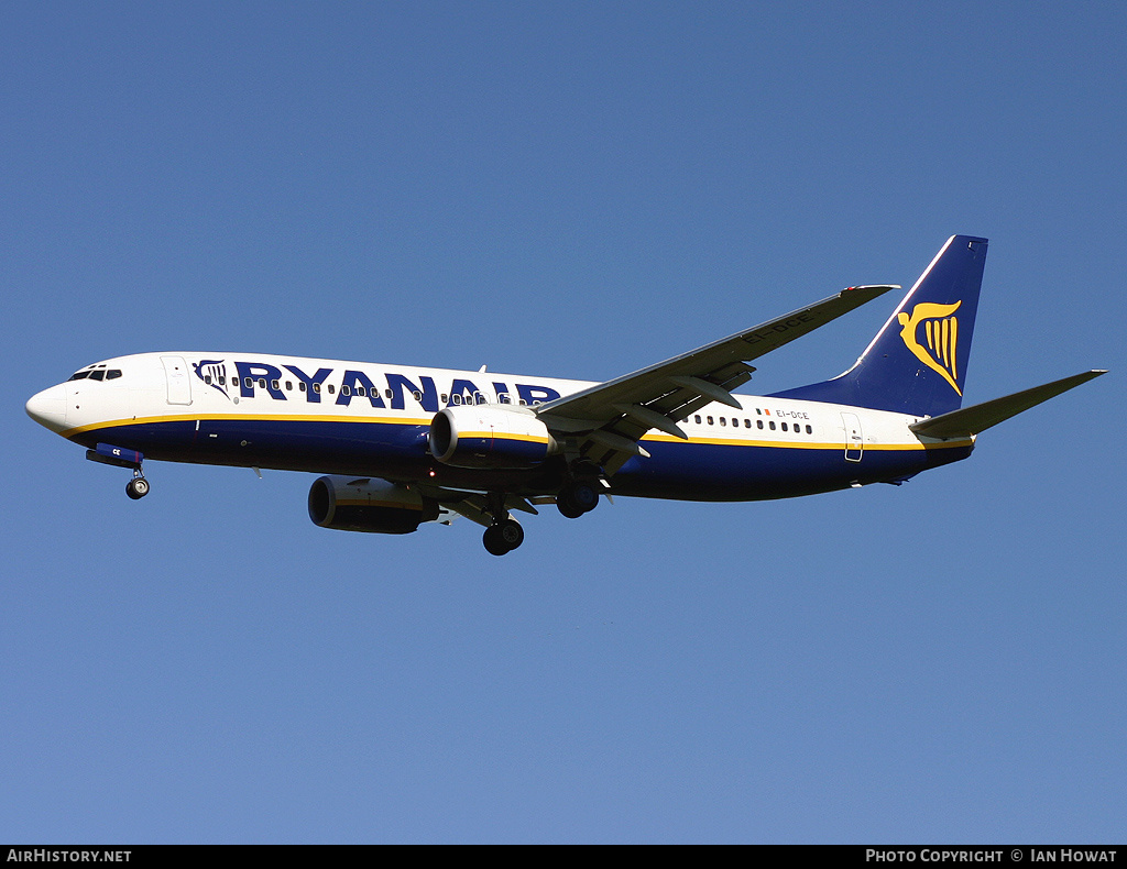 Aircraft Photo of EI-DCE | Boeing 737-8AS | Ryanair | AirHistory.net #137754