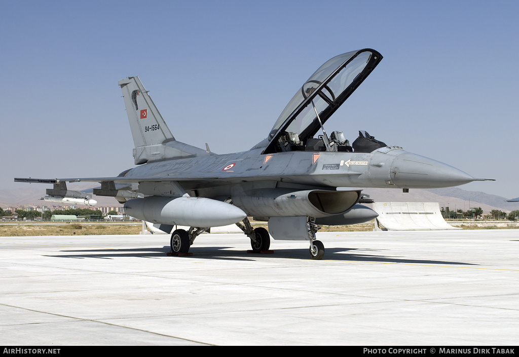 Aircraft Photo of 94-1564 | Lockheed Martin F-16DJ Fighting Falcon | Turkey - Air Force | AirHistory.net #137758