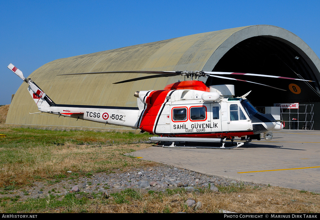 Aircraft Photo of TCSG-502 | Agusta AB-412EP Grifone | Turkey - Coast Guard | AirHistory.net #137759