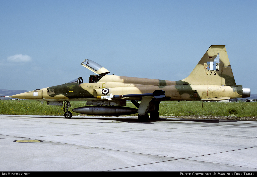 Aircraft Photo of 075 | Northrop F-5A Freedom Fighter | Greece - Air Force | AirHistory.net #137760