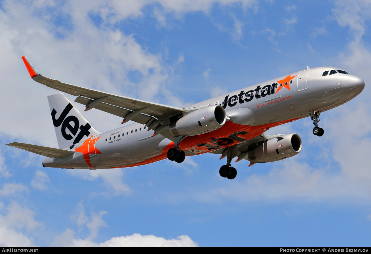 Aircraft Photo of VH-VFY | Airbus A320-232 | Jetstar Airways | AirHistory.net #137835