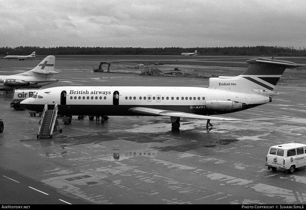 Aircraft Photo of G-AVFI | Hawker Siddeley HS-121 Trident 2E | British Airways | AirHistory.net #137868