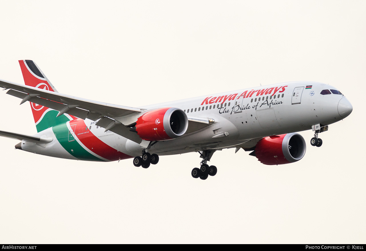 Aircraft Photo of 5Y-KZF | Boeing 787-8 Dreamliner | Kenya Airways | AirHistory.net #137909