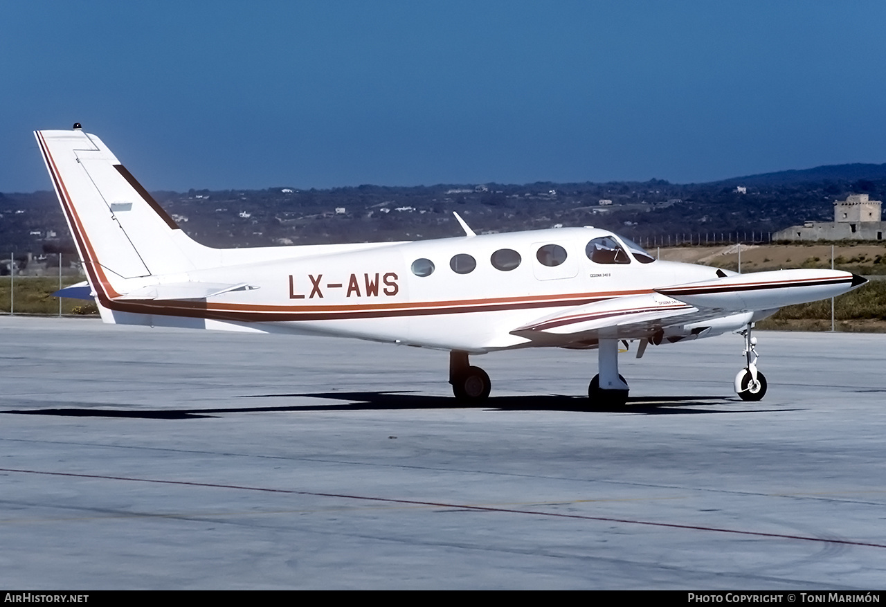 Aircraft Photo of LX-AWS | Cessna 340A II | AirHistory.net #137924