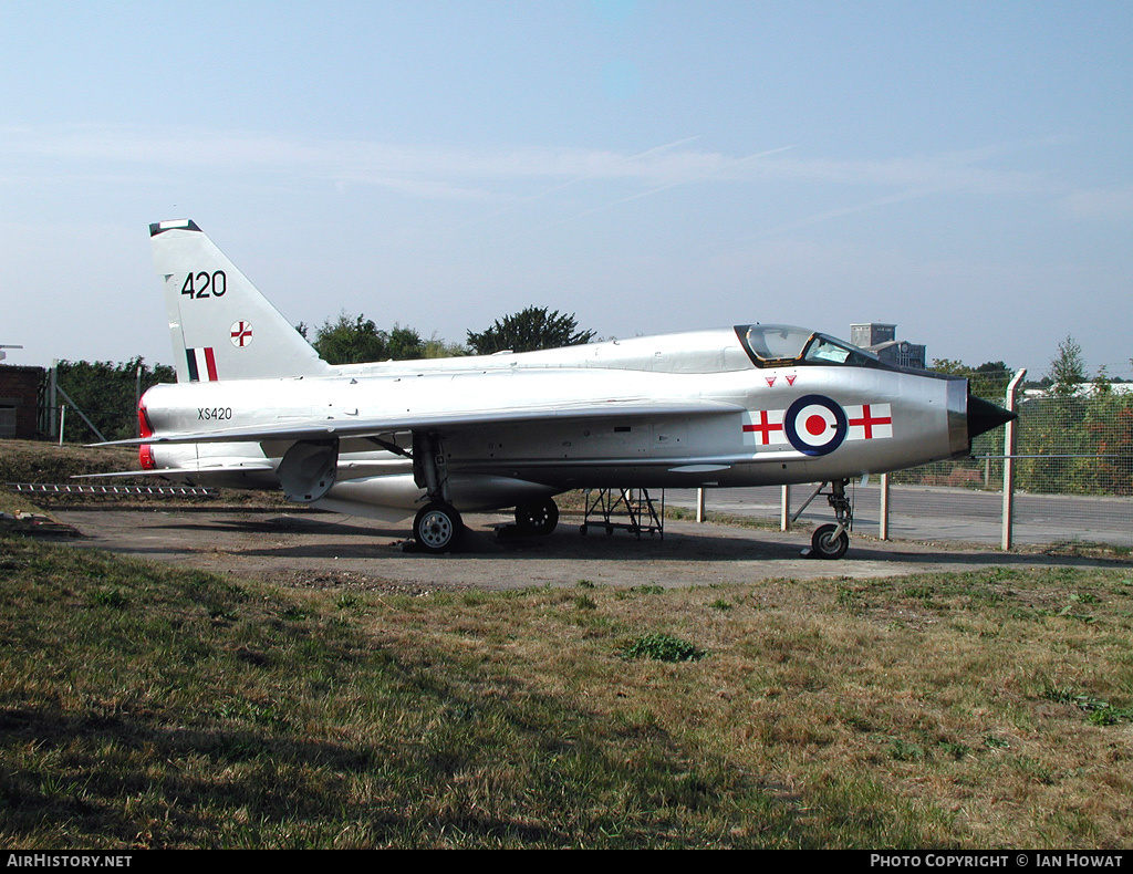 Aircraft Photo of XS420 | English Electric Lightning T5 | UK - Air Force | AirHistory.net #138062