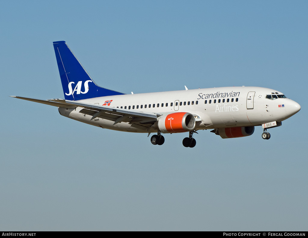 Aircraft Photo of LN-BRX | Boeing 737-505 | Scandinavian Airlines - SAS | AirHistory.net #138089