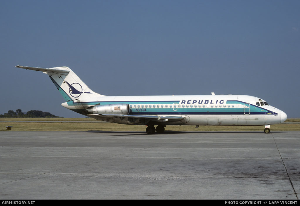 Aircraft Photo of N3306L | Douglas DC-9-14 | Republic Airlines | AirHistory.net #138210
