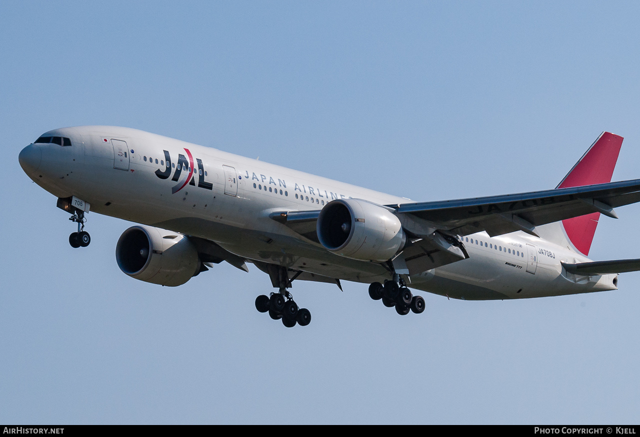 Aircraft Photo of JA708J | Boeing 777-246/ER | Japan Airlines - JAL | AirHistory.net #138213