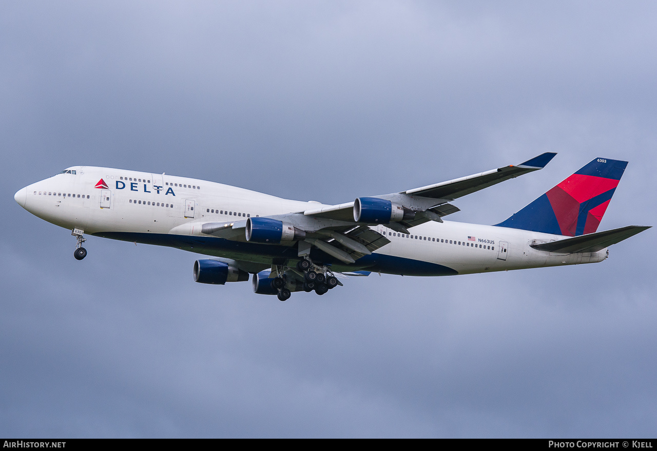 Aircraft Photo of N663US | Boeing 747-451 | Delta Air Lines | AirHistory.net #138221