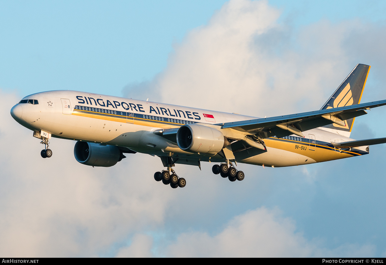 Aircraft Photo of 9V-SVJ | Boeing 777-212/ER | Singapore Airlines | AirHistory.net #138241