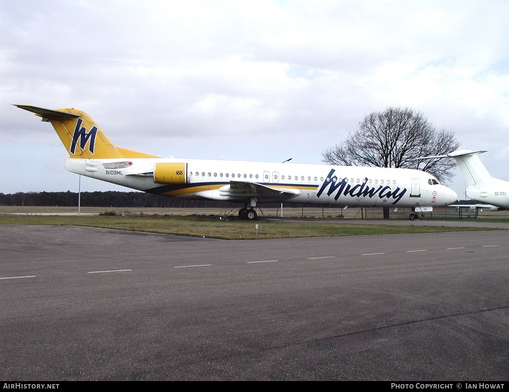 Aircraft Photo of N109ML | Fokker 100 (F28-0100) | Midway Airlines | AirHistory.net #138247