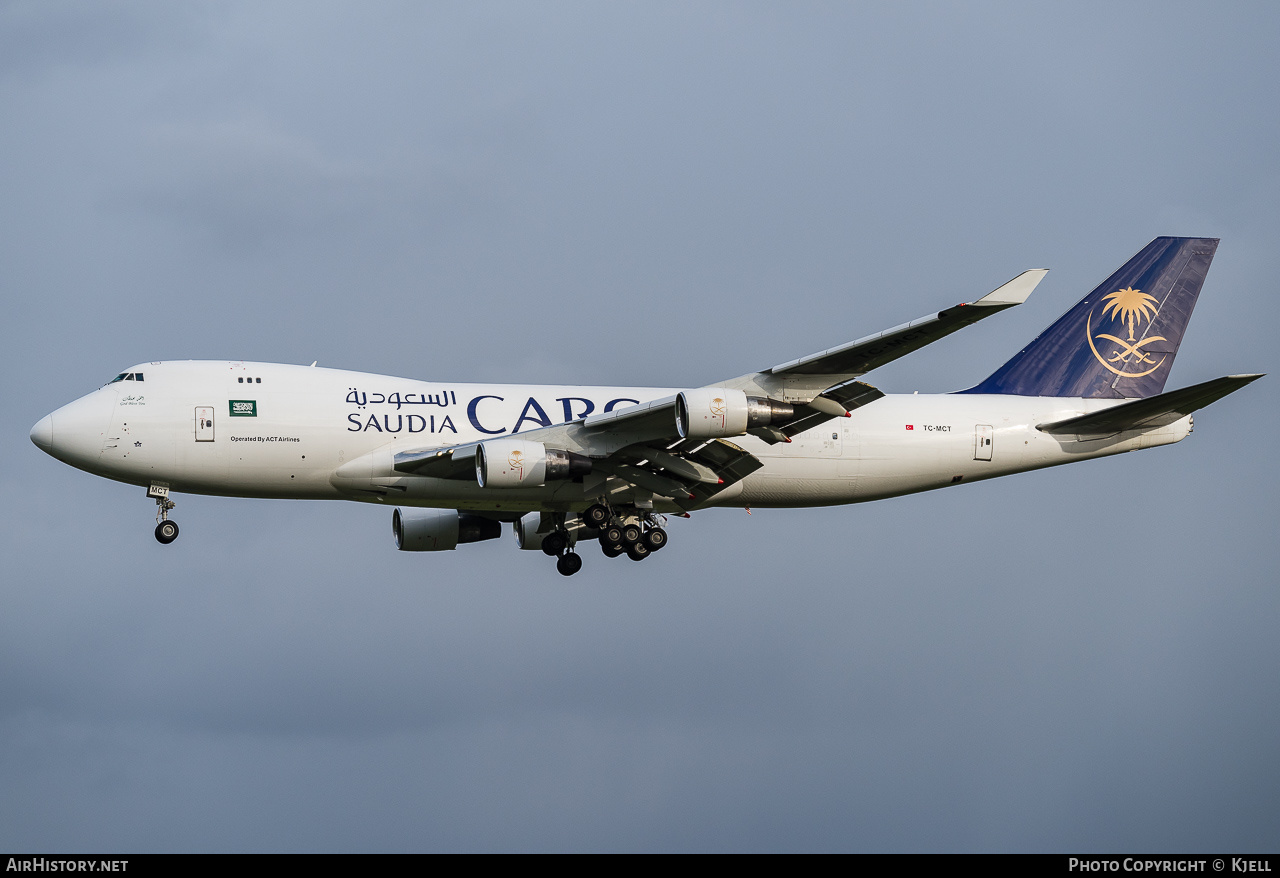 Aircraft Photo of TC-MCT | Boeing 747-412F/SCD | Saudia - Saudi Arabian Airlines Cargo | AirHistory.net #138373