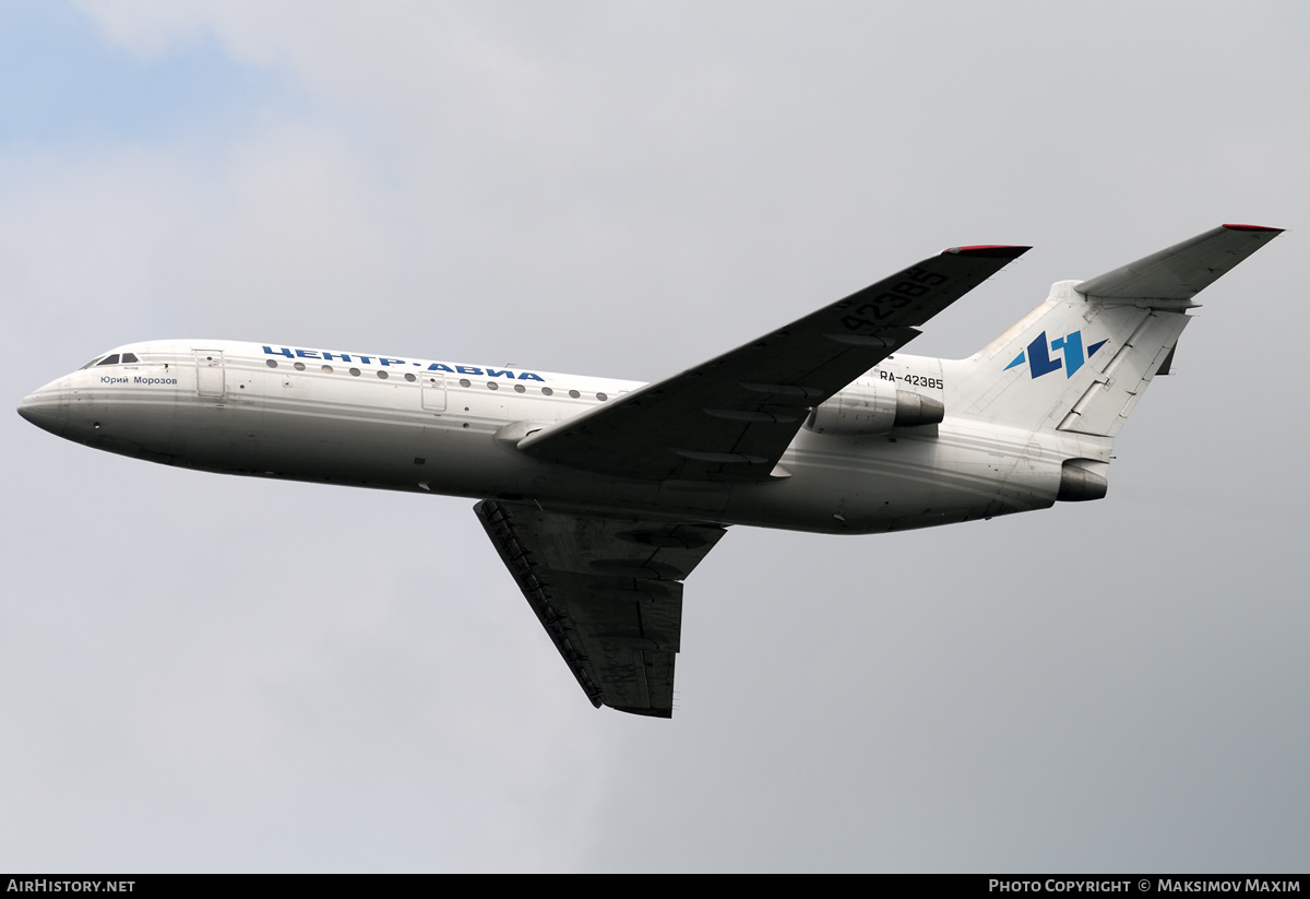 Aircraft Photo of RA-42385 | Yakovlev Yak-42D | Centre-Avia | AirHistory.net #138386