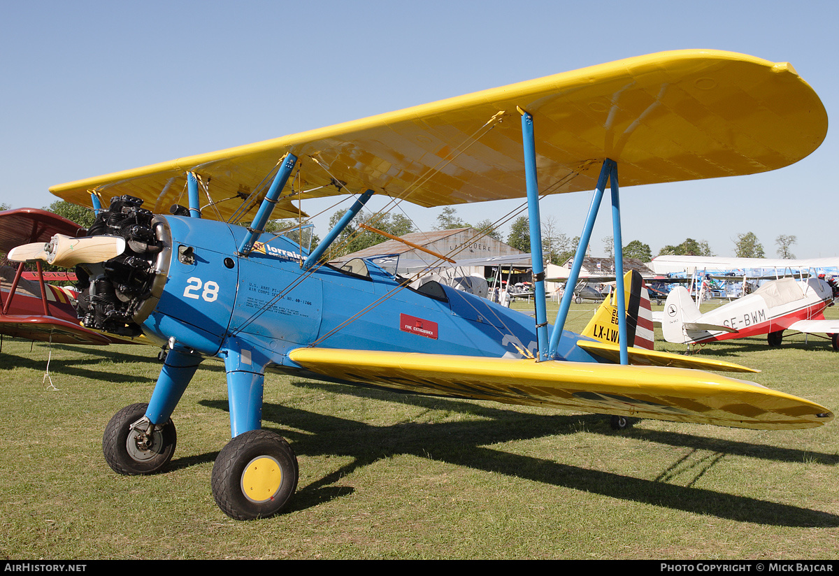 Aircraft Photo of LX-LWK | Stearman PT-17 Kaydet (A75N1) | Lorraine Conseil Regional | USA - Army | AirHistory.net #138503