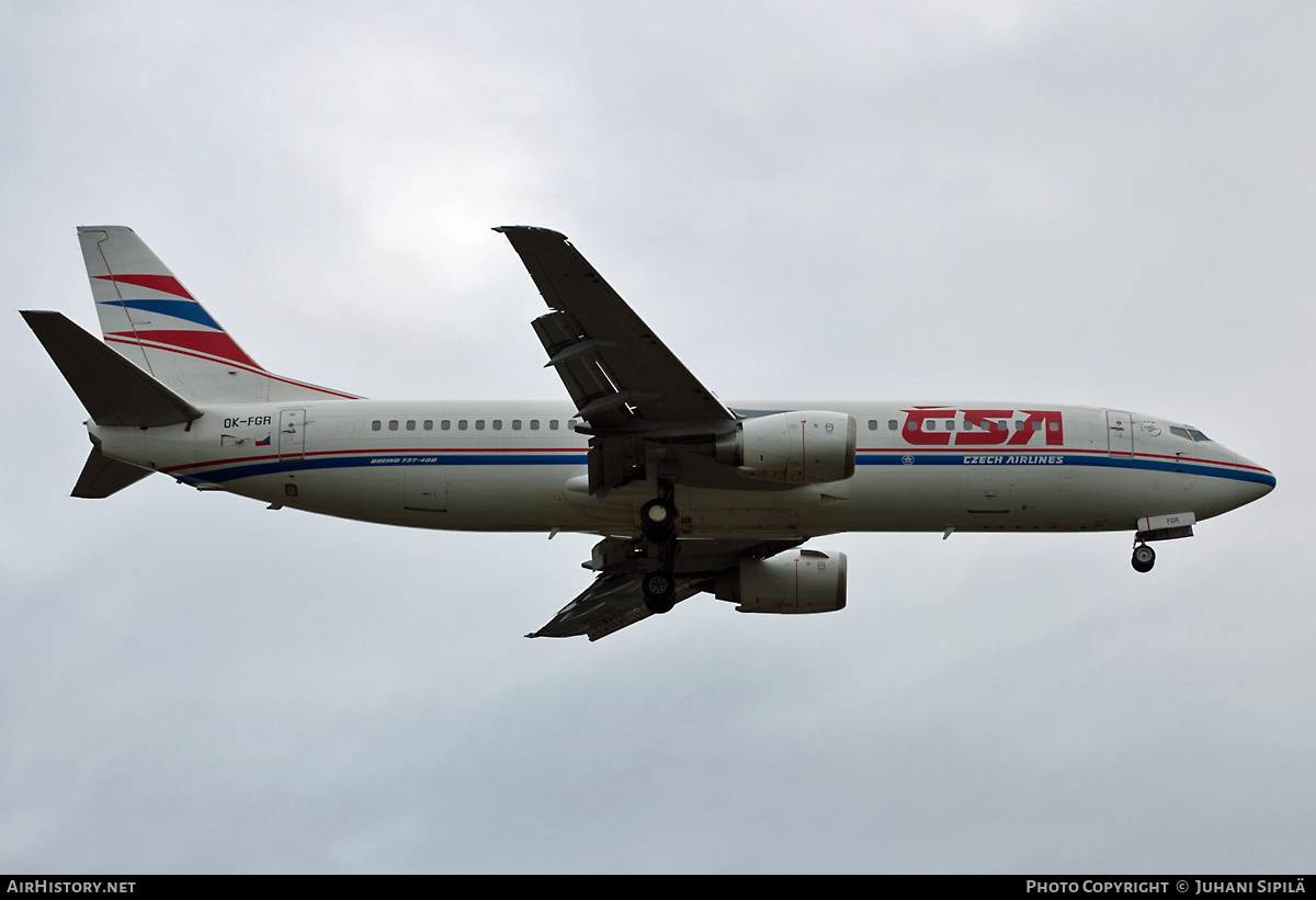 Aircraft Photo of OK-FGR | Boeing 737-45S | ČSA - Czech Airlines | AirHistory.net #138510