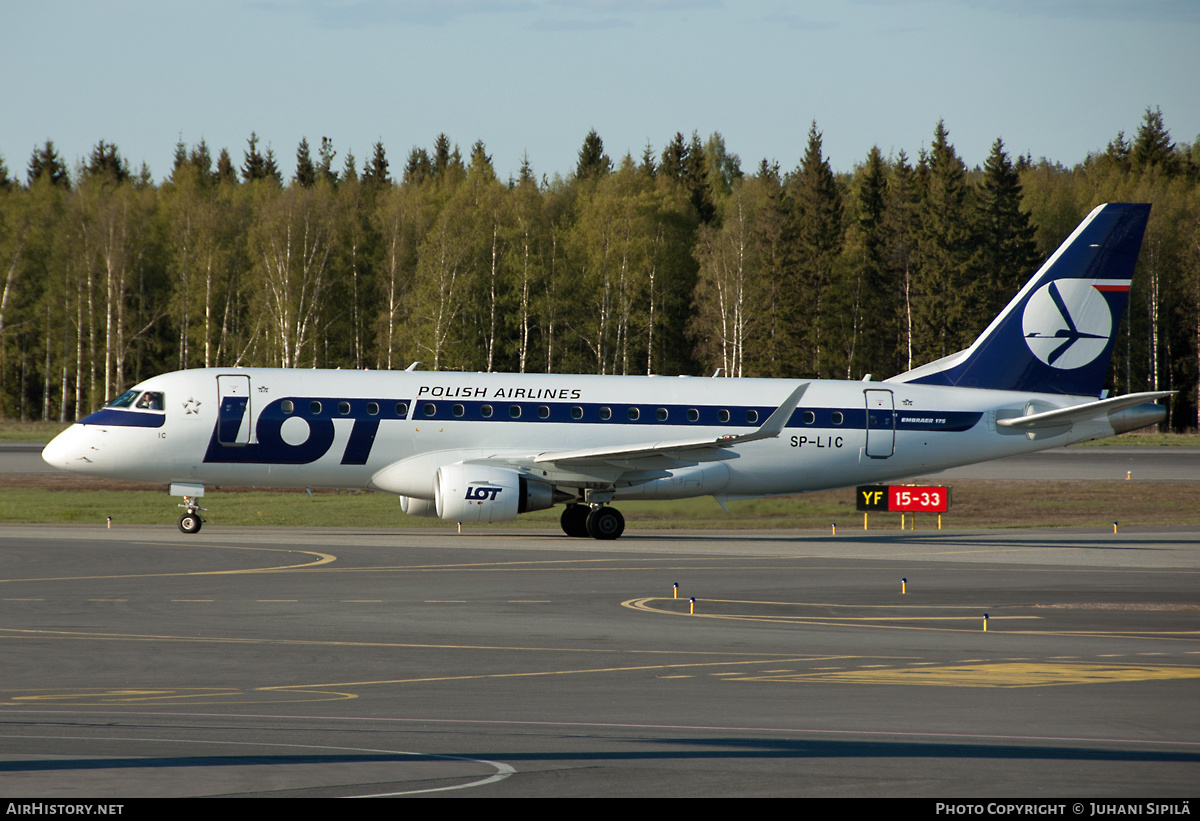 Aircraft Photo of SP-LIC | Embraer 175LR (ERJ-170-200LR) | LOT Polish Airlines - Polskie Linie Lotnicze | AirHistory.net #138513