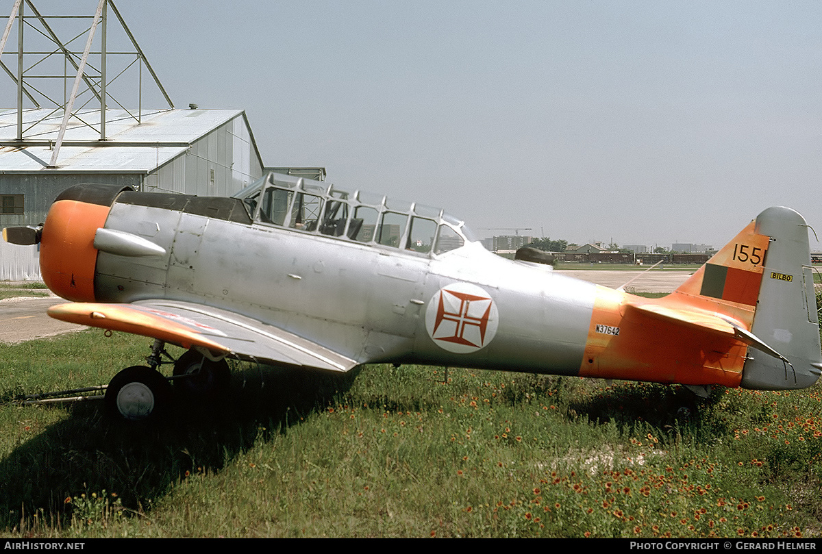 Aircraft Photo of N37642 / 1551 | North American AT-6C Harvard IIA | Portugal - Air Force | AirHistory.net #138575