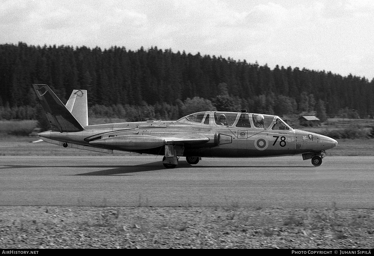 Aircraft Photo of FM-78 | Fouga CM-170R Magister | Finland - Air Force | AirHistory.net #138578