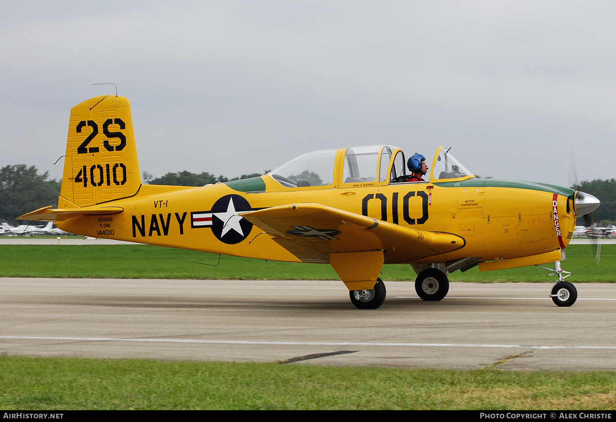 Aircraft Photo of N343DB / 144010 | Beech T-34B Mentor | USA - Navy | AirHistory.net #138580