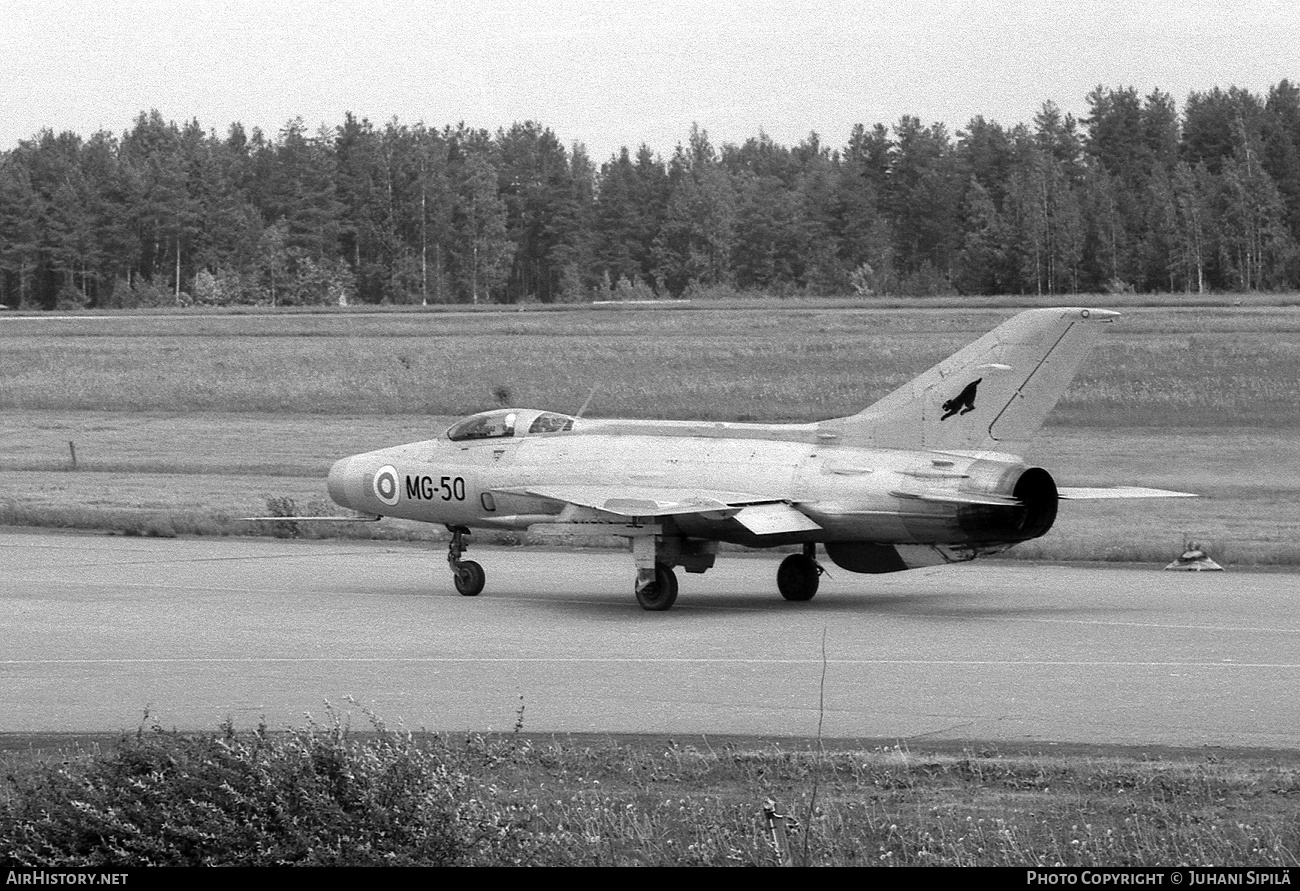 Aircraft Photo of MG-50 | Mikoyan-Gurevich MiG-21F-13 | Finland - Air Force | AirHistory.net #138635