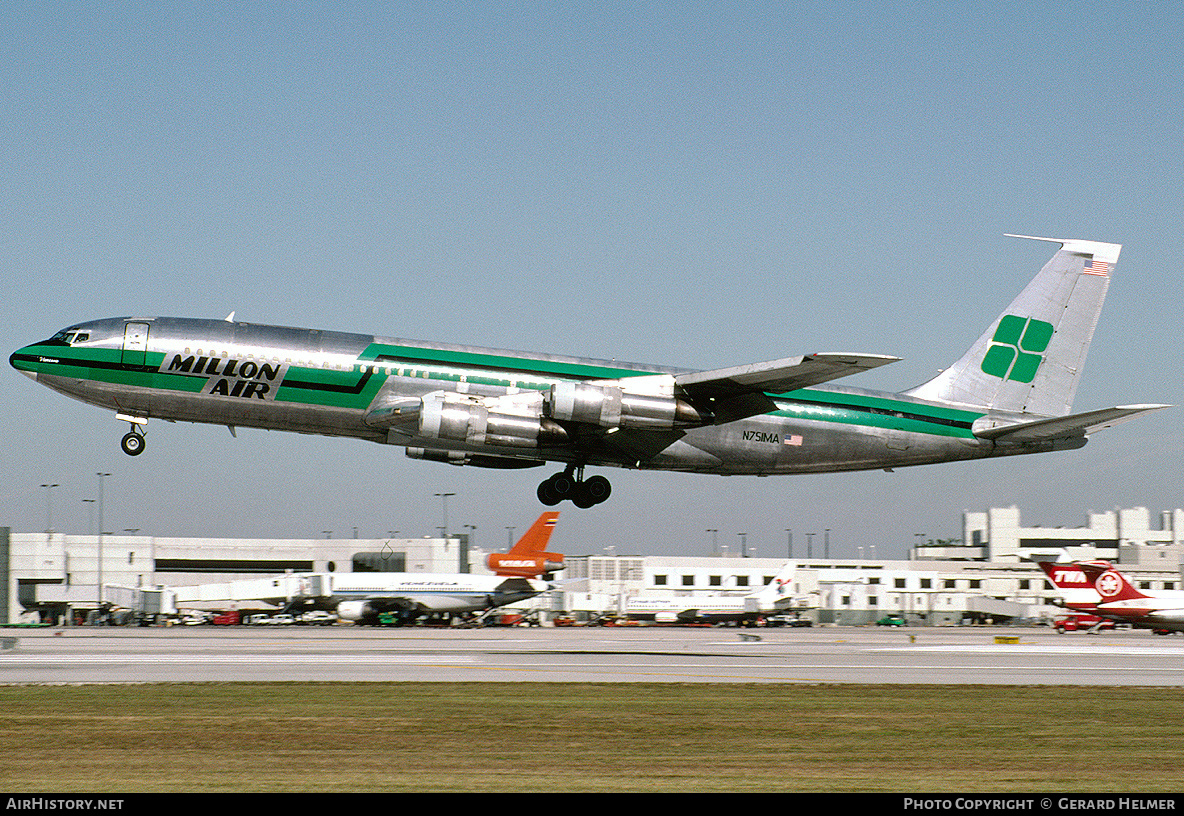 Aircraft Photo of N751MA | Boeing 707-323C | Millon Air | AirHistory.net #138639