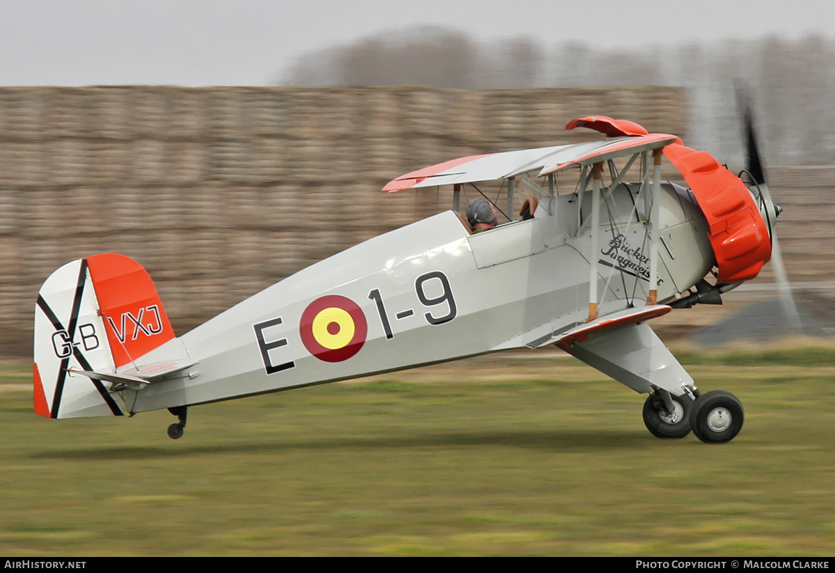 Aircraft Photo of G-BVXJ / E1-9 | Bücker Bü 133C Jungmeister | Spain - Air Force | AirHistory.net #138660