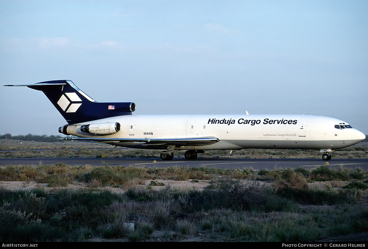 Aircraft Photo of N14416 | Boeing 727-243/Adv(F) | Hinduja Cargo Services | AirHistory.net #138664