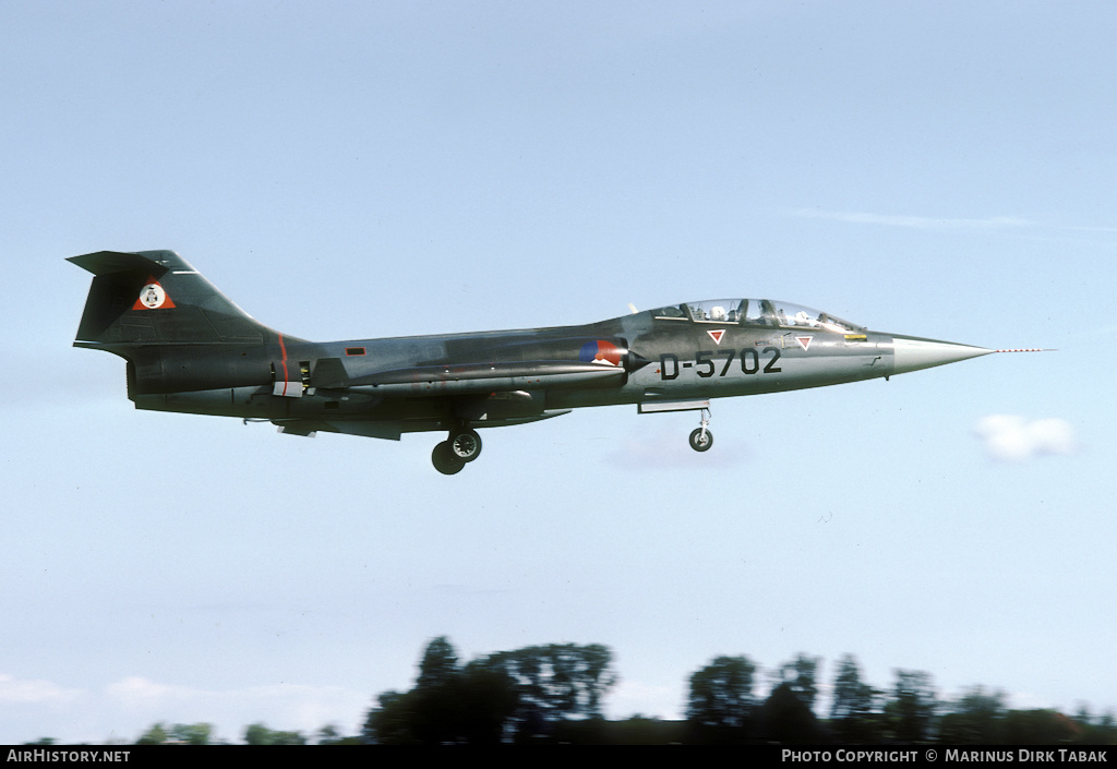 Aircraft Photo of D-5702 | Lockheed TF-104G Starfighter | Netherlands - Air Force | AirHistory.net #138691