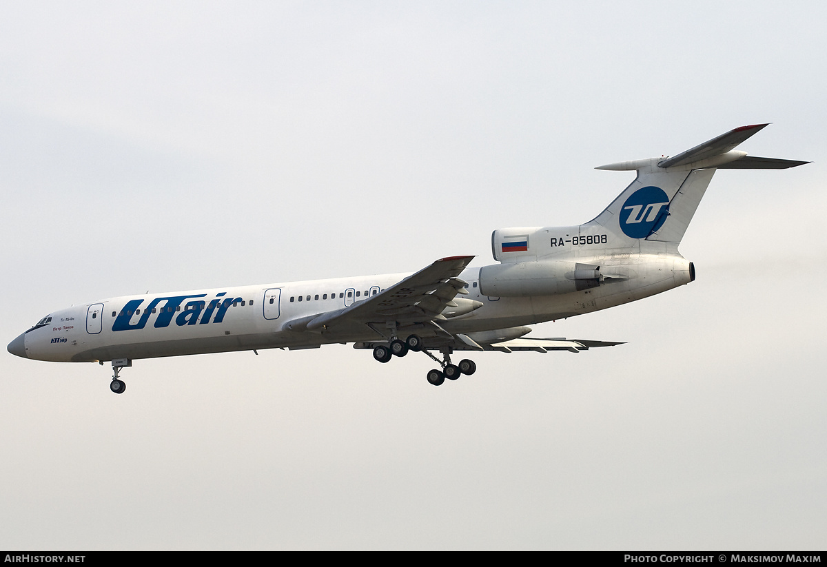 Aircraft Photo of RA-85808 | Tupolev Tu-154M | UTair | AirHistory.net #138765