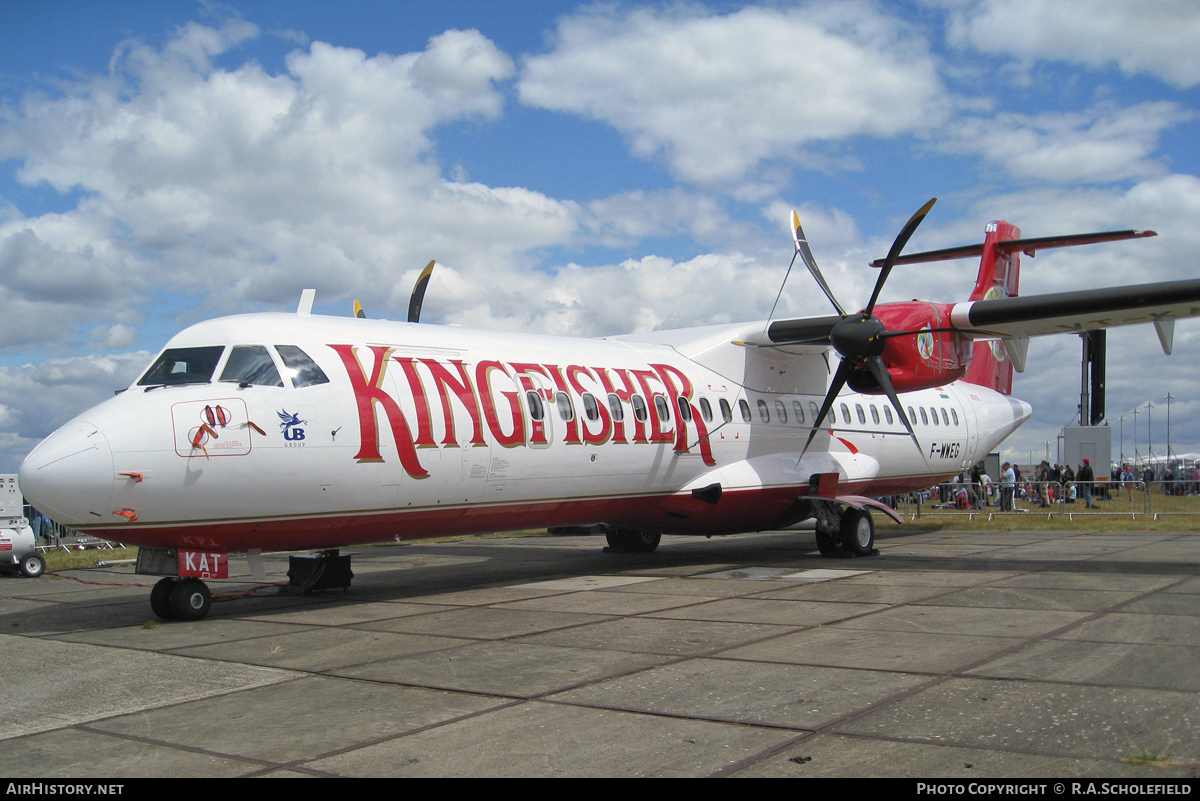 Aircraft Photo of VT-KAT / F-WWEG | ATR ATR-72-500 (ATR-72-212A) | Kingfisher Airlines | AirHistory.net #138769