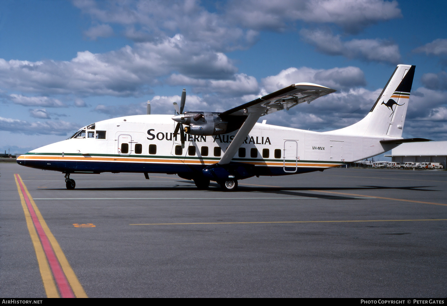 Aircraft Photo of VH-MVX | Short 360-100 | Southern Australia Airlines | AirHistory.net #138844