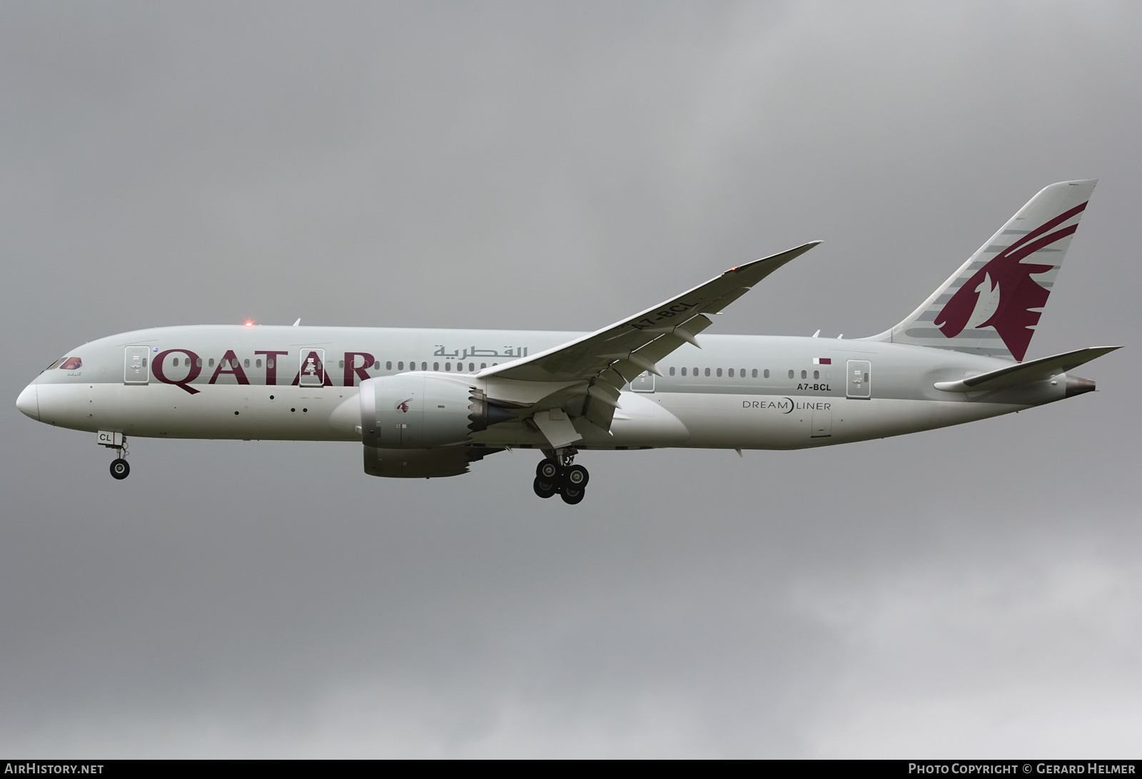 Aircraft Photo of A7-BCL | Boeing 787-8 Dreamliner | Qatar Airways | AirHistory.net #138881