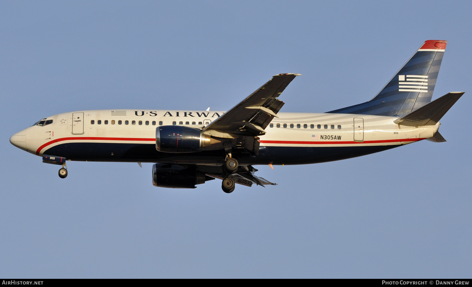 Aircraft Photo of N305AW | Boeing 737-3G7 | US Airways | AirHistory.net #138897
