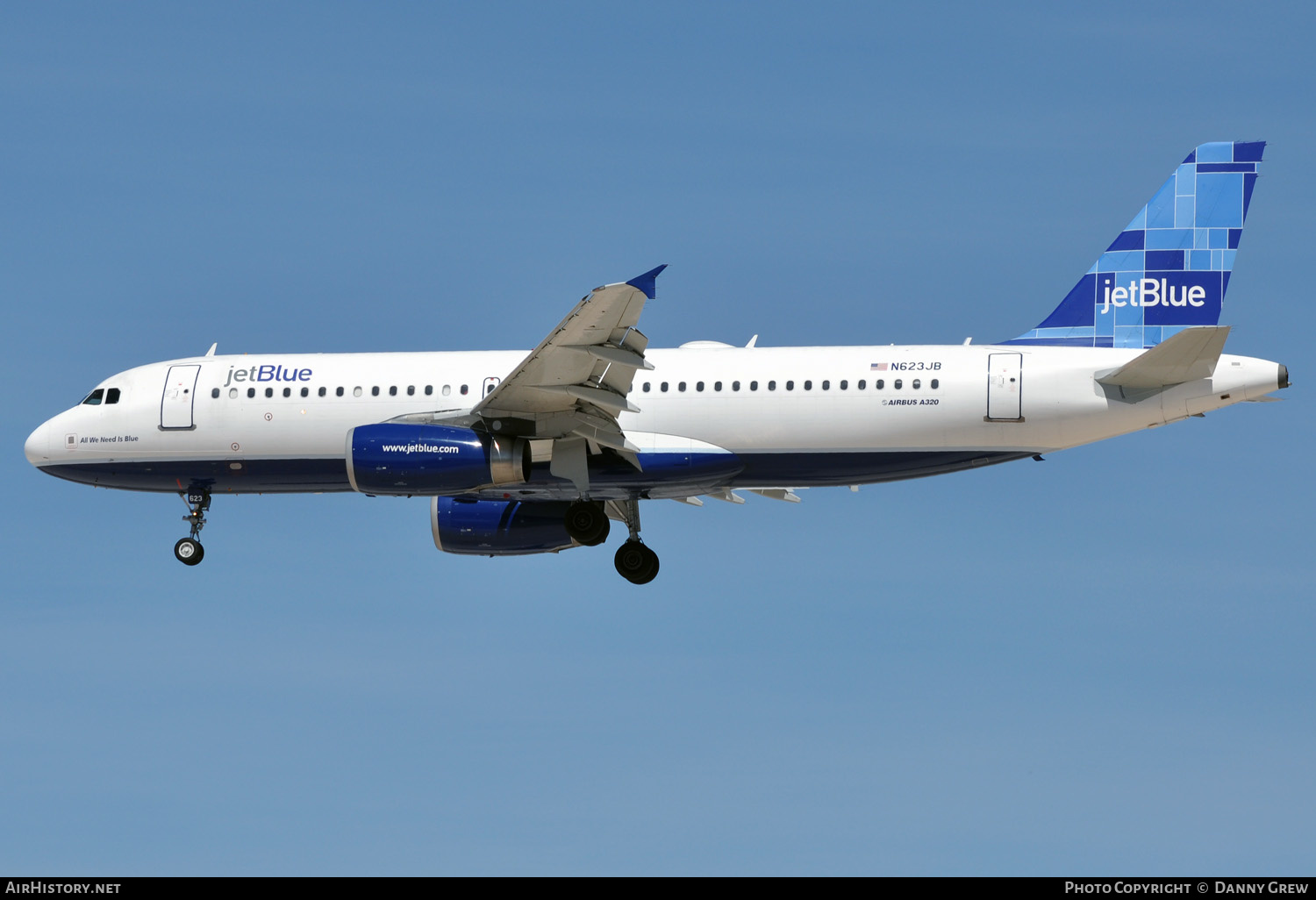 Aircraft Photo of N623JB | Airbus A320-232 | JetBlue Airways | AirHistory.net #138917