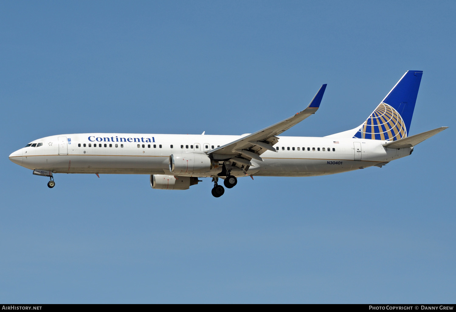 Aircraft Photo of N30401 | Boeing 737-924 | Continental Airlines | AirHistory.net #138918