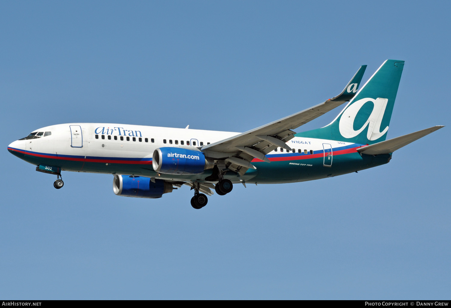 Aircraft Photo of N166AT | Boeing 737-7BD | AirTran | AirHistory.net #138922