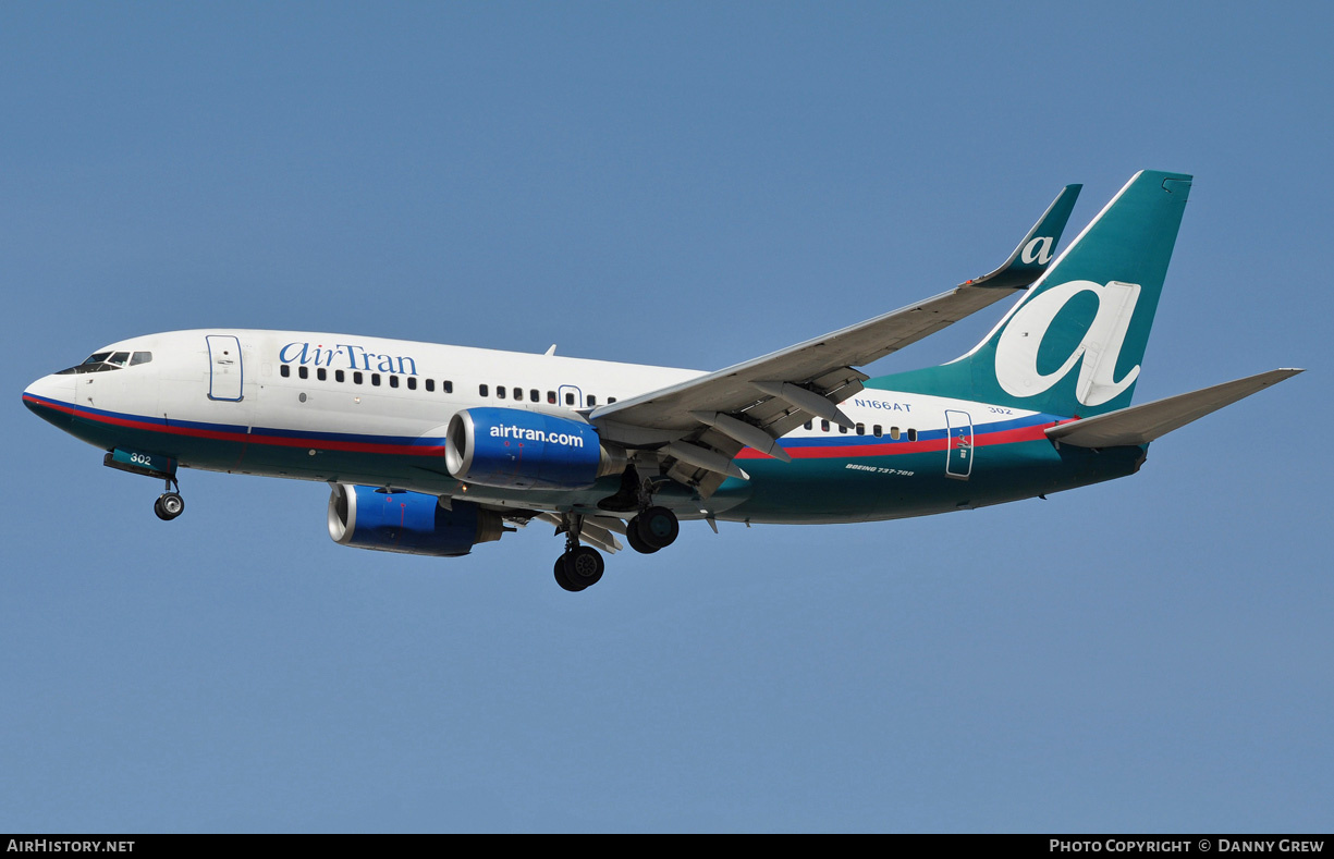 Aircraft Photo of N166AT | Boeing 737-7BD | AirTran | AirHistory.net #138922