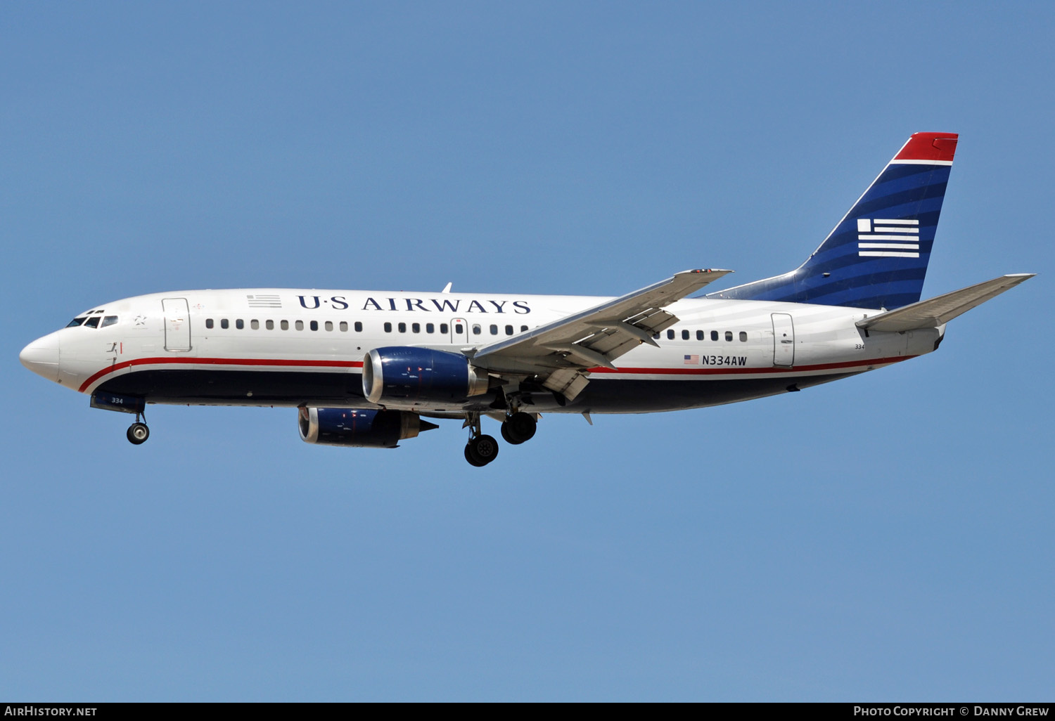 Aircraft Photo of N334AW | Boeing 737-3Y0 | US Airways | AirHistory.net #138923