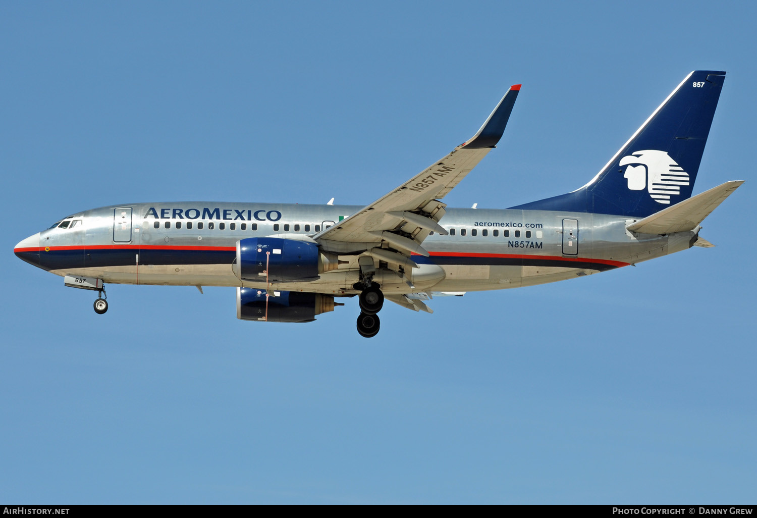 Aircraft Photo of N857AM | Boeing 737-752 | AeroMéxico | AirHistory.net #138924