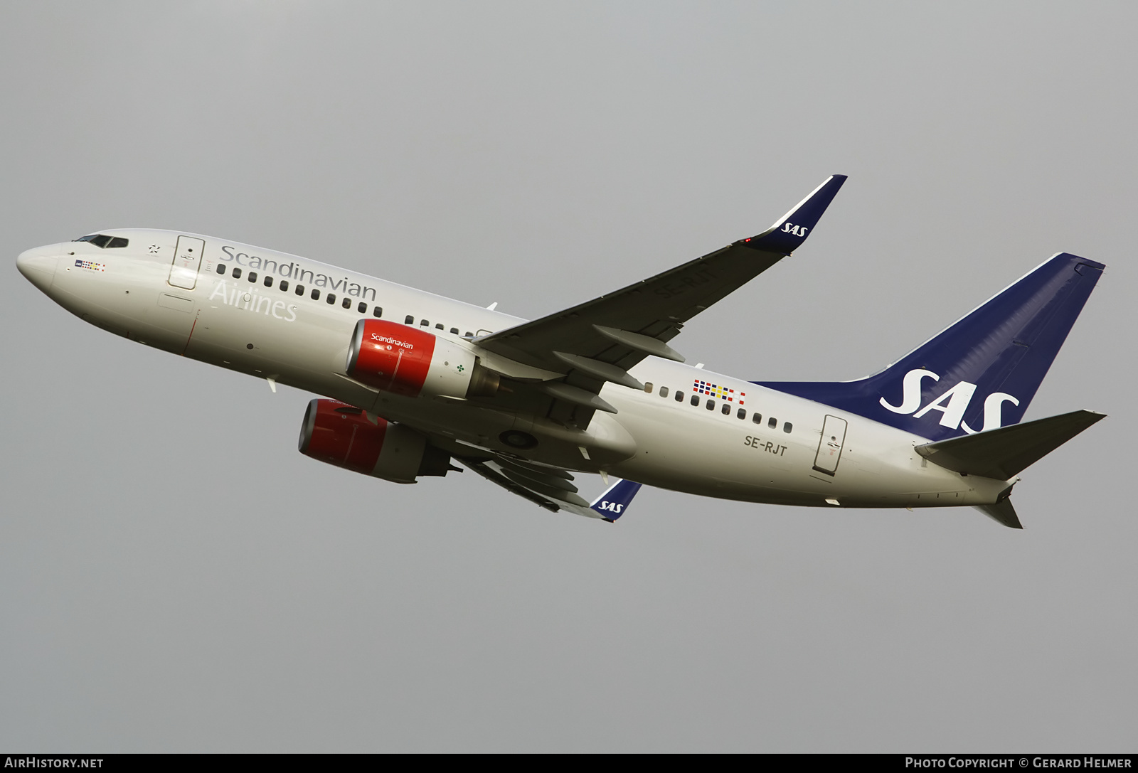 Aircraft Photo of SE-RJT | Boeing 737-76N | Scandinavian Airlines - SAS | AirHistory.net #138978