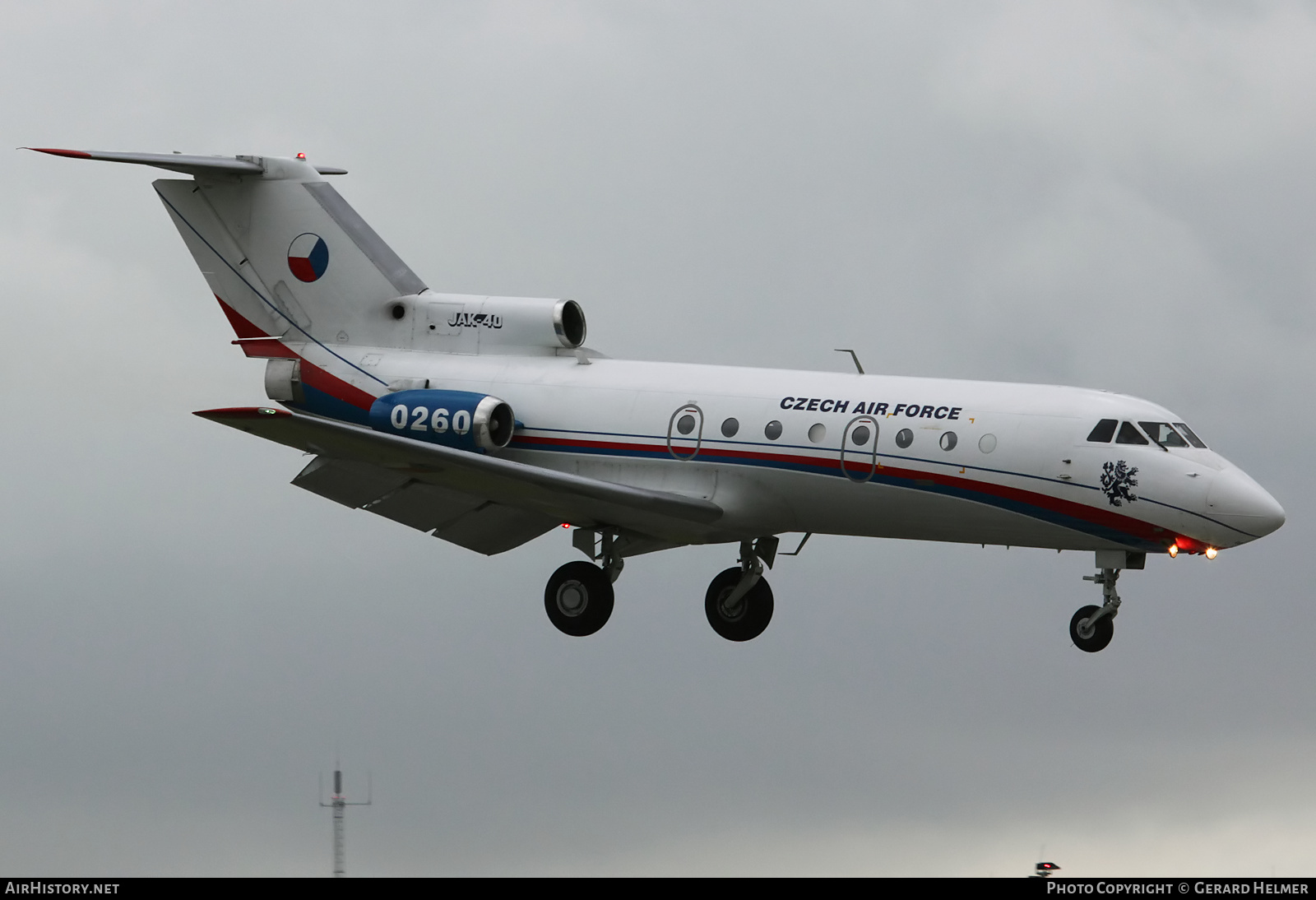 Aircraft Photo of 0260 | Yakovlev Yak-40 | Czechia - Air Force | AirHistory.net #138990