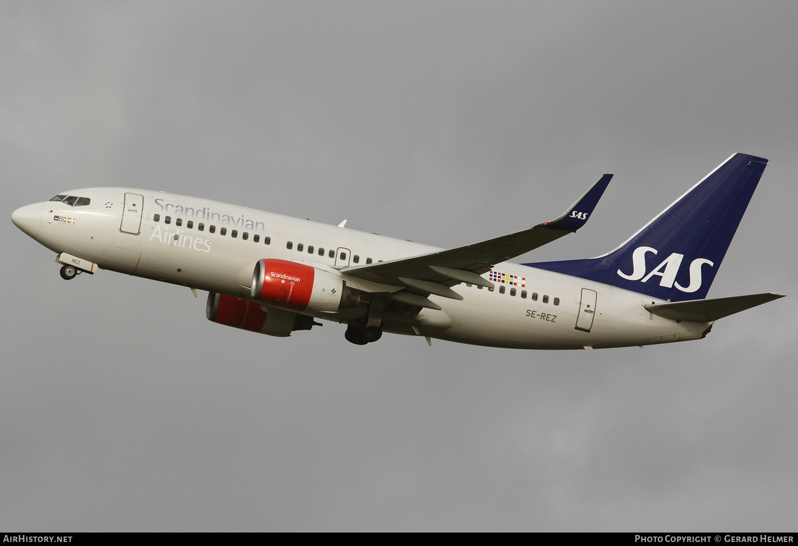 Aircraft Photo of SE-REZ | Boeing 737-76N | Scandinavian Airlines - SAS | AirHistory.net #139004